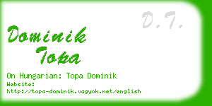 dominik topa business card